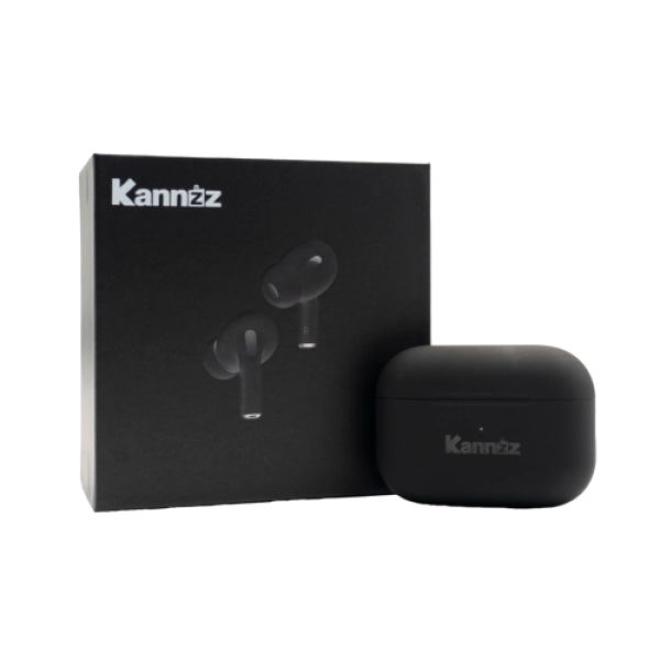 【kanatan】 Airpods Kannzz AirPods Pro 2 Jet Black Matte with Artistic Design